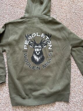 Pendleton Olive green hoodie, large, NWT